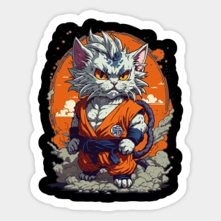 Goku Cat Sticker